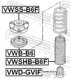 Отбойник переднего амортизатора vwdgvif Febest