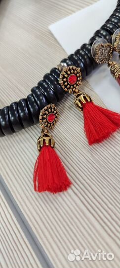 Серьги кисточки