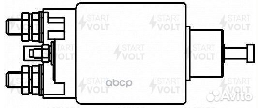 Реле втягивающее стартера для а/м Daewoo Matiz