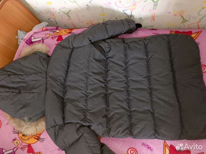 Пуховик зимний удлиненный на мальчика