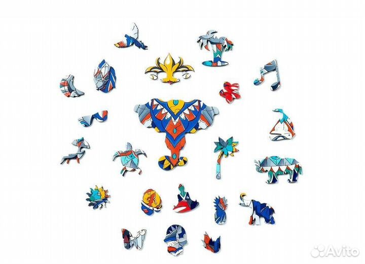 Деревянный пазл Индийский слон (S/107) (Chapa), де