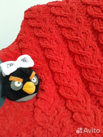 Плед из ализе пуффи