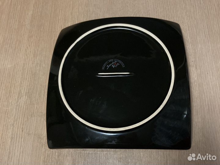 Блюдо Сандра Рич черный квадрат Германия