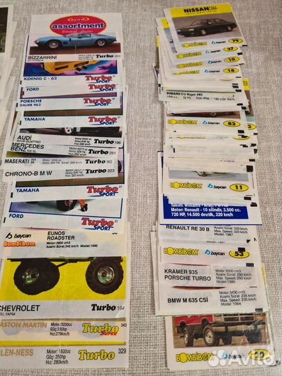 Вкладыши от жвачек 90 х