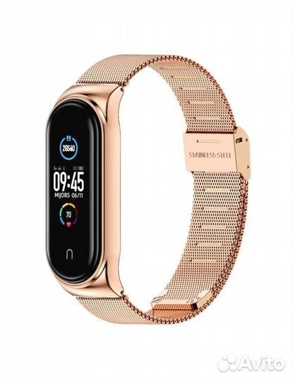 Металлический ремешок для Xiaomi Mi Band 3,4,5,6