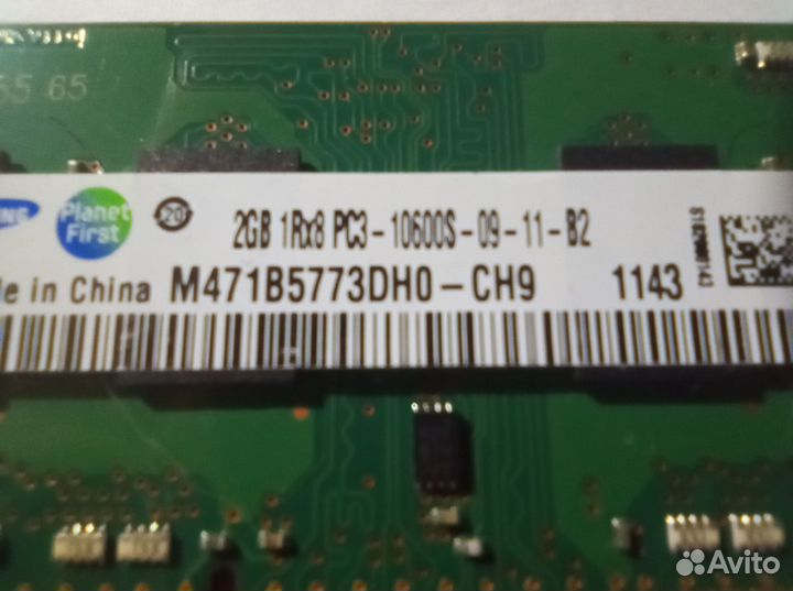 Комплект sodimm DDR3 2 шт. х 2GB Samsung