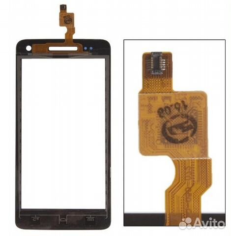 Сенсорное стекло (тачскрин) для Explay Fresh, черн