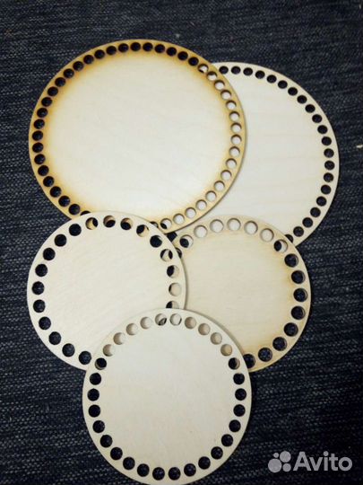 Донышки и украшения для корзин, основы для сумок