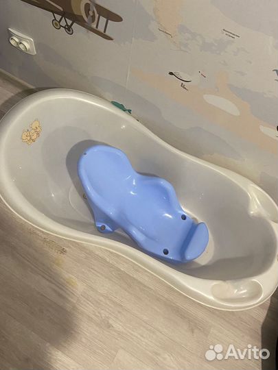 Ванночка для купания с горкой