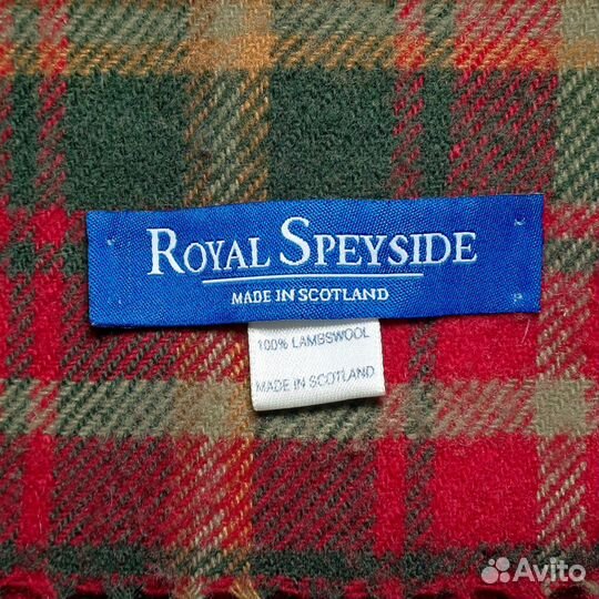 Винтажный шерстяной шарф Royal Speyside Scotland