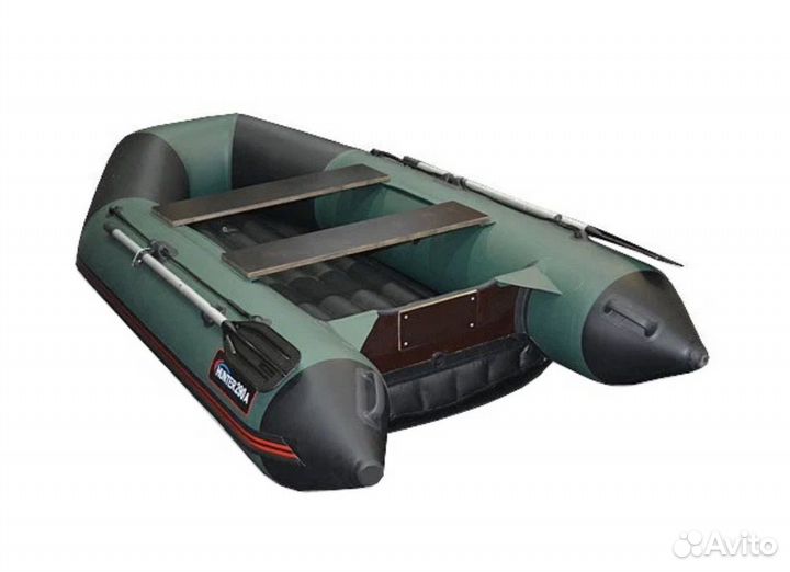 Надувная лодка hunterboat Хантер 290 лка зеленый