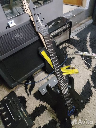 Электрогитара jackson - 7 DKA, AH FB - HT STN BLK