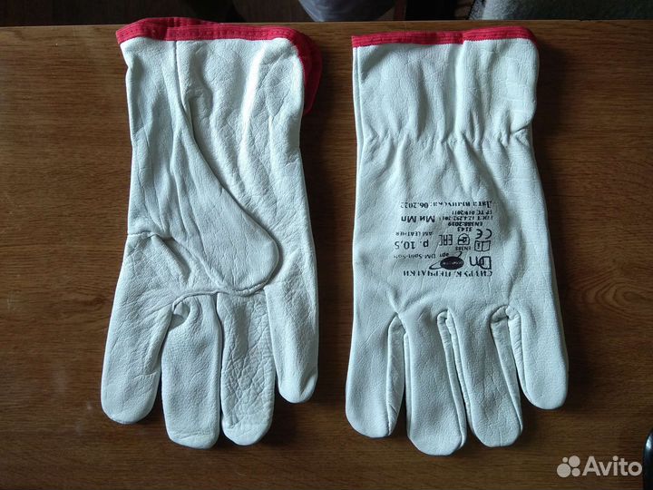 Перчатки рабочие натур. кожа