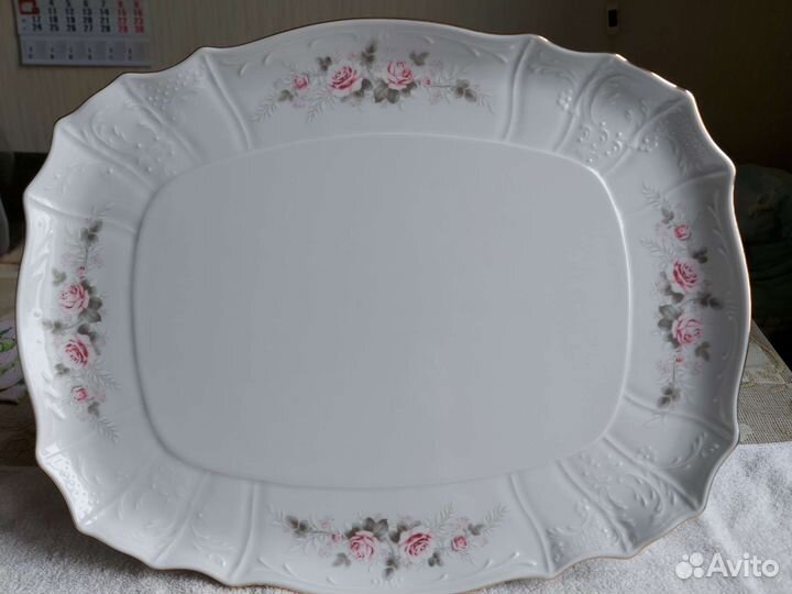 Блюдо Поднос большое Чехия Bernadotte 40см новое