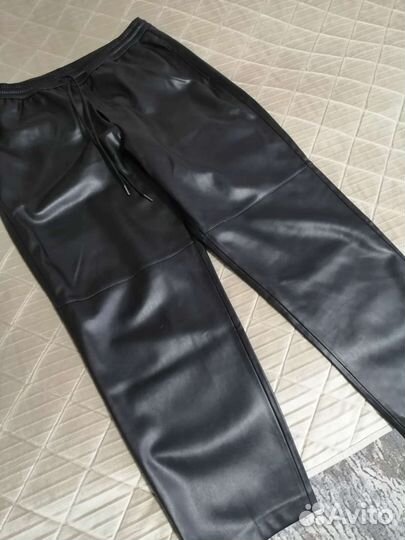 Брюки кожаные