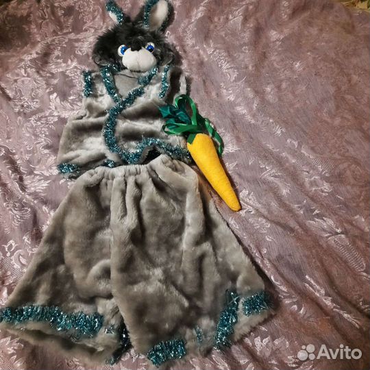Новогодний костюм для мальчика зайчика