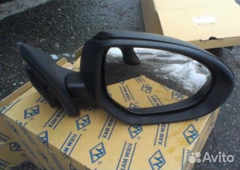 3 09- Зеркало правое электрическое с подогревом, автоскладыванием грунтованное (Convex)