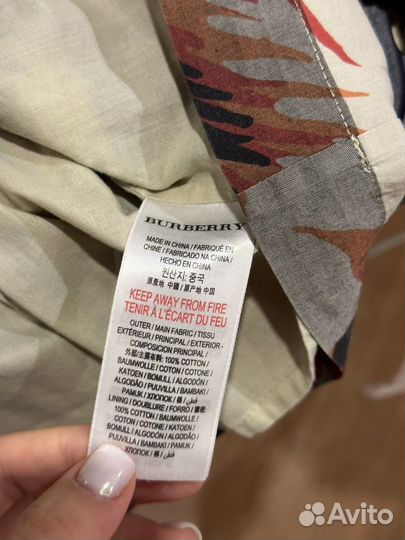 Платье burberry для девочки 86
