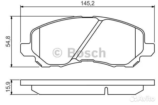 0986495253 Колодки тормозные дисковые перед