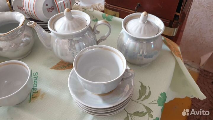 Чайный сервиз перламутр