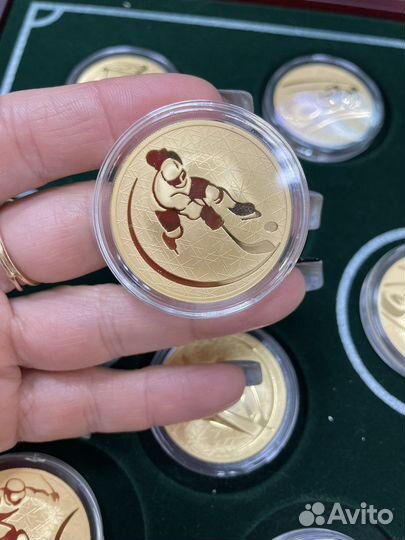 Набор из 15-ти золотых монет