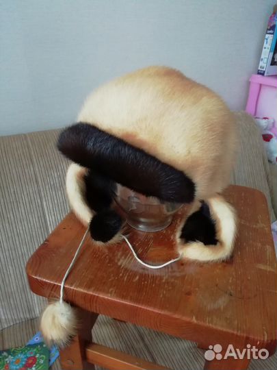 Норковая женская шапка