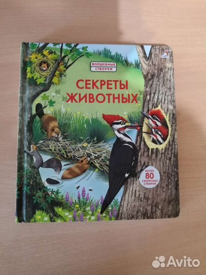 Книга для детей, с открывающимися окошками