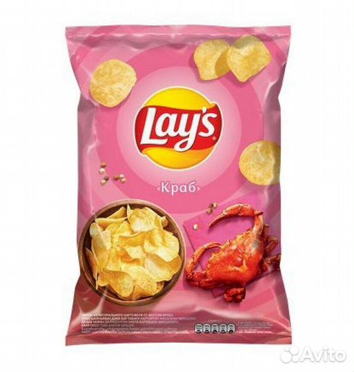 Чипсы LAY'S Краб 140 г