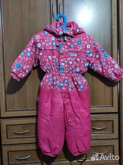 Зимний комбинезон для девочки 86