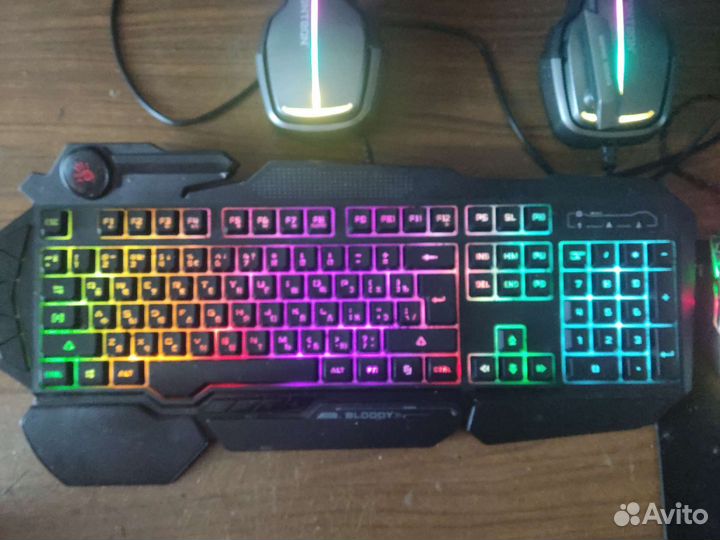 Игровой набор мышка, клавиатура, наушники