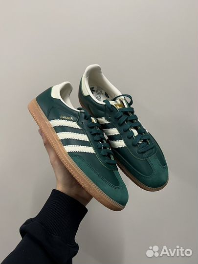 Кроссовки Adidas Samba OG collegiate green