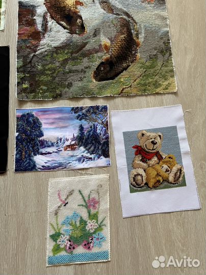 Вышитые картины.Цена за все