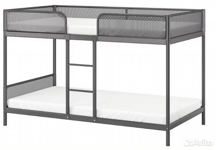 Двухярусная кровать IKEA металлическая