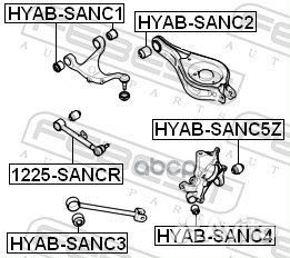 Сайлентблок hyab-sanc4 hyab-sanc4 Febest