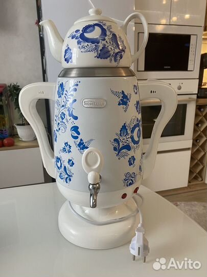 Самовар электрический гжель новый