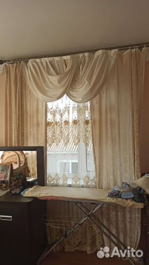 Шторы с ламбрикеном бу
