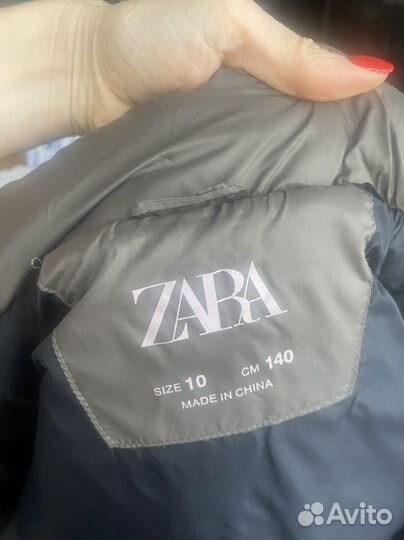 Пуховик zara 140