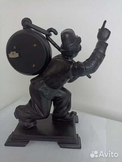 Часы каминные Клоун,чугун, Касли, 1970г, на ходу