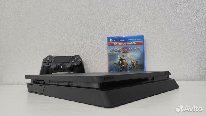 Sony PS4 Slim 76 игр + 2 геймпада