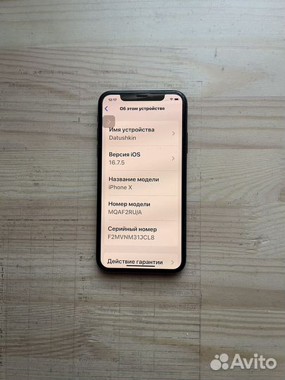 iPhone X, 256 ГБ