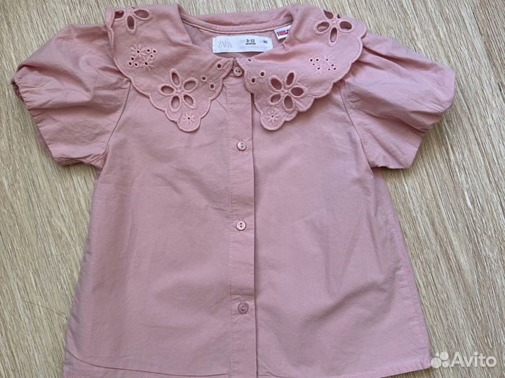 Блузка zara для девочки 80