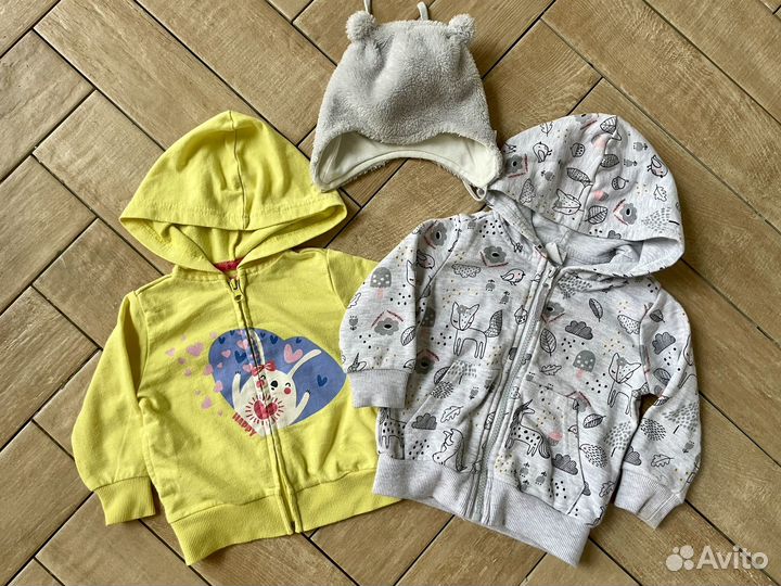 Вещи пакетом для девочки 74-80-86