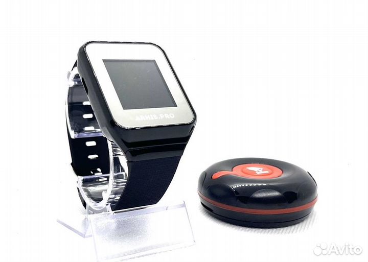 Кнопка вызова официанта персонала Классик и часы