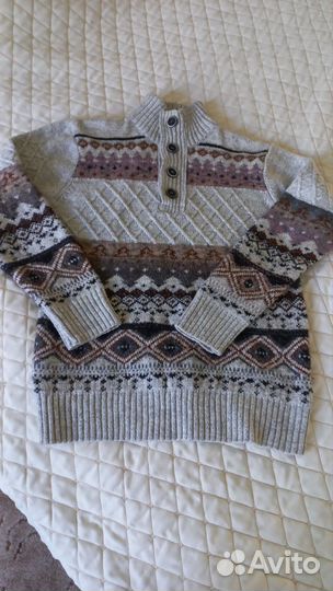 Свитер шерстяной мужской 48