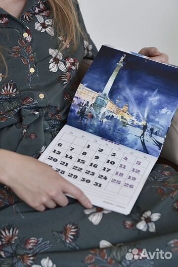Календарь с акварелями 
