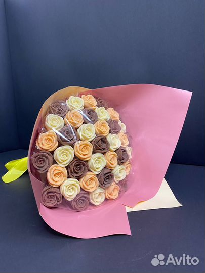 Букет 37 Шоколадных Роз из Бельгийского Шоколада