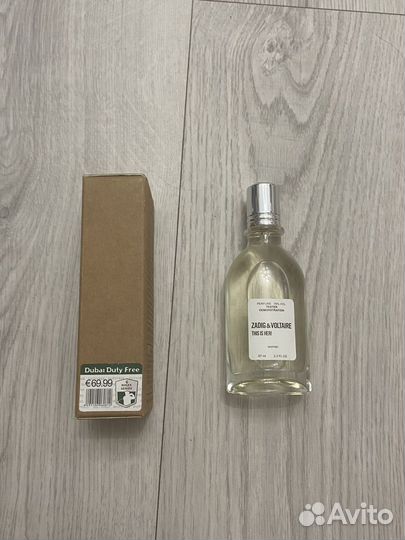 Духи zadig & viltaire тестер 67ml