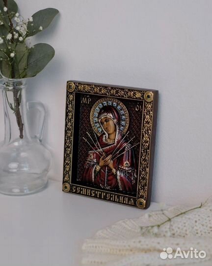 Семистрельная Икона Божией Матери 12*15 см