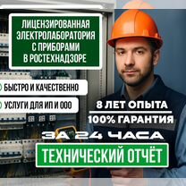 Электролаборатория, изоляция, техотчет, протокол, Якутск