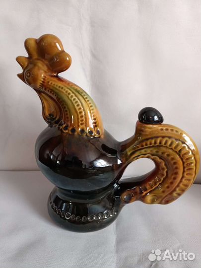 Штоф Петух, керамика, майолика